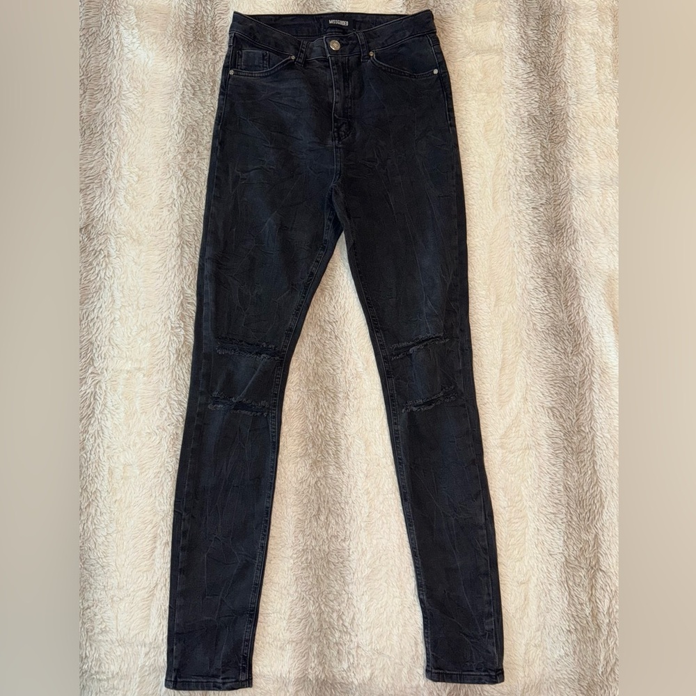 Missguided Women’s black high-waisted skinny jeans